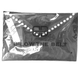 B-Low the belt vegan studded clutch NWT